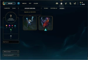 Conta prata 4 com 47 Champs e 18 Skins - League of Legends LOL