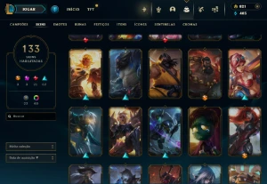 Conta Lol LVL 200 (ADC) Prata III 133 Skins - League of Legends