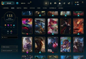 Conta Lol LVL 200 (ADC) Prata III 133 Skins - League of Legends