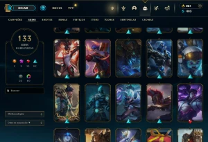 Conta Lol LVL 200 (ADC) Prata III 133 Skins - League of Legends