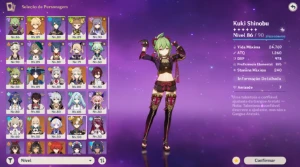 Genshin Impact -Andarilho + Albedo+dehya+keqing + jean AR 55