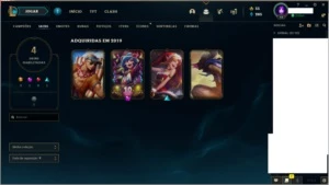 4 Contas League of Legends LOL