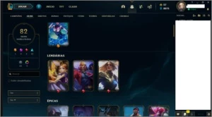 4 Contas League of Legends LOL