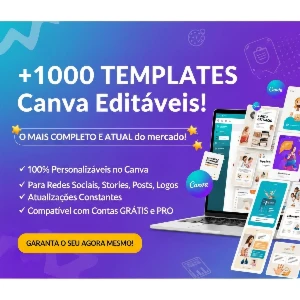 Pacote Completo: +1000 Templates Editáveis para Canva – Atua - Outros