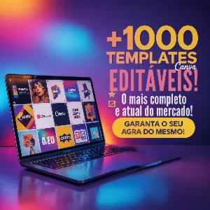 Pacote Completo: +1000 Templates Editáveis para Canva – Atua - Outros