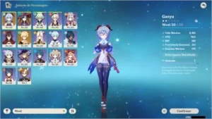 Ganyu + Arco de Amos e Mona AR 27 - Genshin Impact