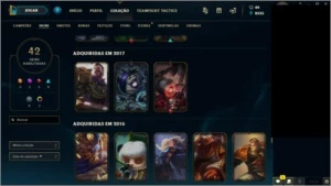CONTA LOL GOLD 1--102 CAMPEÕES E 42 SKINS + AATROX VITORIOSO - League of Legends