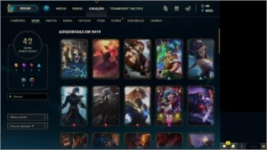 CONTA LOL GOLD 1--102 CAMPEÕES E 42 SKINS + AATROX VITORIOSO - League of Legends