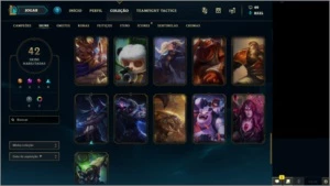 CONTA LOL GOLD 1--102 CAMPEÕES E 42 SKINS + AATROX VITORIOSO - League of Legends