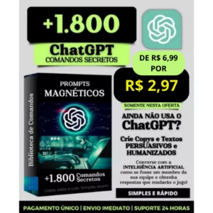 1800+ Prompt Prontos Para Chatgpt COMANDOS SECRETOS - Outros