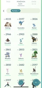 Conta Pokemon GO LV 36 Com 37 Perfeitos - Pokémon