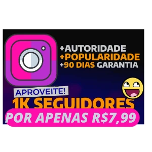 (PROMOÇAO) seguidores do instagram 1k por R$7,99 - Redes Sociais