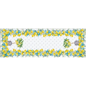 Caminho de Mesa Frutas em Microfibra 143x46cm - Artesanato e Personalizados