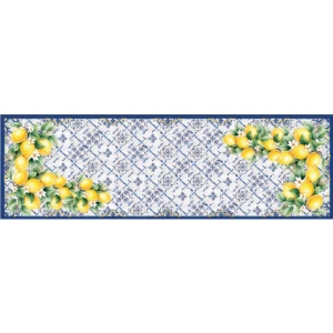 Caminho de Mesa Frutas em Microfibra 143x46cm - Artesanato e Personalizados