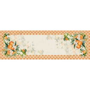 Caminho de Mesa Frutas em Microfibra 143x46cm - Artesanato e Personalizados