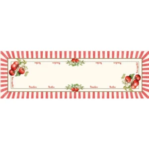 Caminho de Mesa Frutas em Microfibra 143x46cm - Artesanato e Personalizados