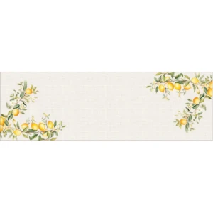 Caminho de Mesa Frutas em Microfibra 143x46cm - Artesanato e Personalizados
