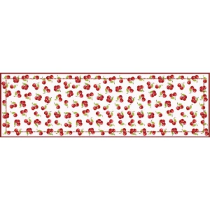 Caminho de Mesa Frutas em Microfibra 143x46cm - Artesanato e Personalizados