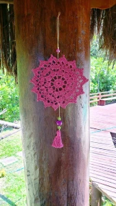 Mandala Filtro dos Sonhos em Crochê - Artesanato e Personalizados