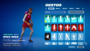 Conta Fortnite com muitas skins de passe raras!