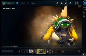 Conta Lol 2013 com Rammus Rei + ícones e sentinela 2013 - League of Legends