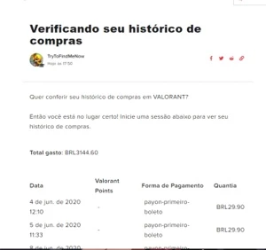 Conta Ouro 2 - com mais de 3k gastos - Valorant