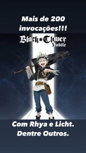 Black Clover Móbile RHYA e Licht 200 Invocações - Outros