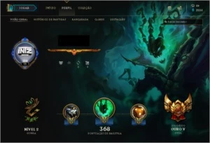 Conta de lol Gold 5 e Prata 4 - League of Legends