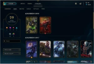 Conta de lol Gold 5 e Prata 4 - League of Legends