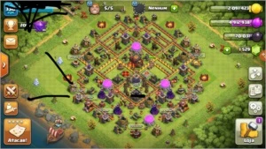 CONTA DE COC 9.10 FULL E ROYALE CONTA RARA - Clash of Clans