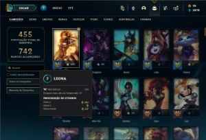 Ferro 1 com 140 Champs e 324 Skin ( MAIN SUP ) + 4 Prestigio - League of Legends LOL