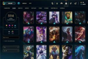 Ferro 1 com 140 Champs e 324 Skin ( MAIN SUP ) + 4 Prestigio - League of Legends LOL