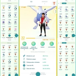 Conta Pokemon Go Level 32 - Pokémon