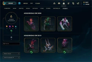 Conta de lol +150skins +2k de rp +R$1700 gastos - League of Legends