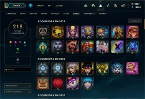 Conta de lol +150skins +2k de rp +R$1700 gastos - League of Legends