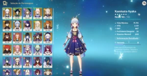Conta America AR59 + 17 Personagens 5* - Genshin Impact