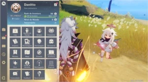 CONTA GENSHIM ITTO+REDHORN(ARMA DELE) + GANYU+ DILUC!! AR30 - Genshin Impact