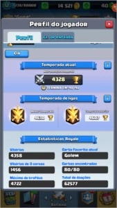 Conta clash royale xp12