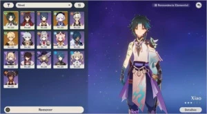 Conta genshin impact Xiao + Qiqi + lança