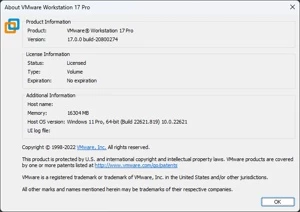 VMware Workstation 17 Pro - Softwares and Licenses