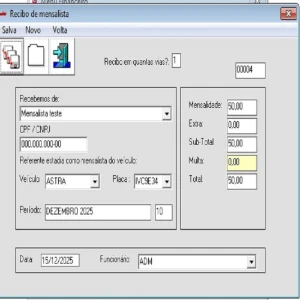 Sistema Software Programa Estacionamento E Lava Jato - Softwares e Licenças