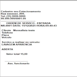 Sistema Software Programa Estacionamento E Lava Jato - Softwares e Licenças