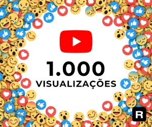 1000 Visualizações Youtube - Redes Sociais