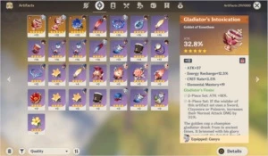 (NA) Genshin Impact AR36 Mona Ganyu Diluc Skyward Atlas