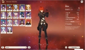 (NA) Genshin Impact AR36 Mona Ganyu Diluc Skyward Atlas