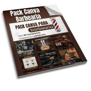 Pack Canva Barbearia - 90 Templates Editáveis para Redes Soc - Outros