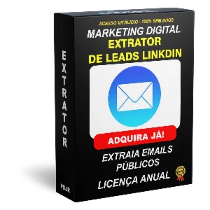 Extrator de Emails Públicos Linkdin - Lic. Anual - Outros