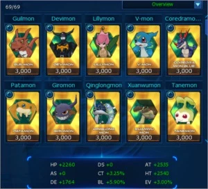 Conta Servidor Barbamon - Digimon Masters Online DMO