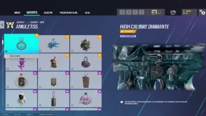 Conta Diamante Rainbow Six