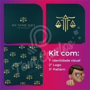 Logomarca de Advogado Kit Promocional Pré Pronto - Outros